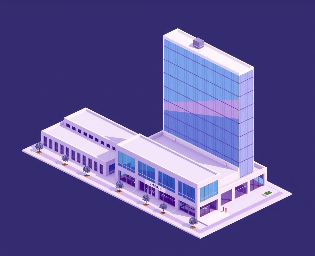 Modern office building representing FiouA Diff Studios headquarters